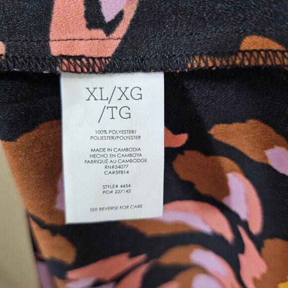 CABI #4454 Monarch Ruffled Neck Line Racerback Dress~Size XL - Picture 9 of 11